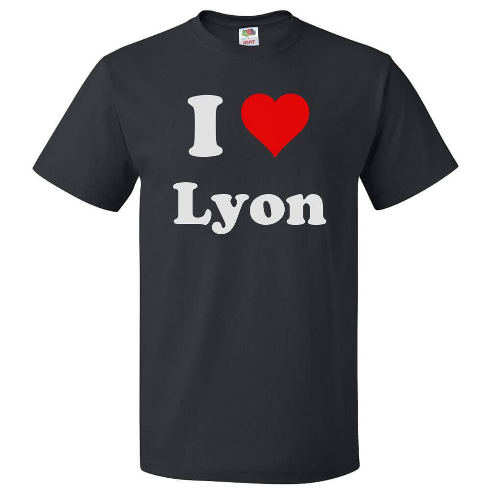 I Love Heart Lyon Kids T-Shirt 